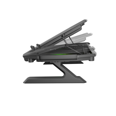 GENESIS Oxid 850 aušinimo padėklas nešiojamam kompiuteriui 43,9 cm (17.3") Juoda