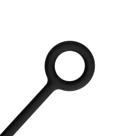 Sinner Gear Silicone Anal Beads Small Black - Flexible Intimate Chain