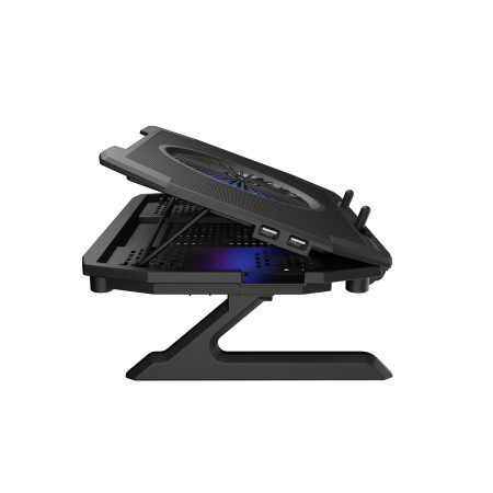 GENESIS Oxid 850 aušinimo padėklas nešiojamam kompiuteriui 43,9 cm (17.3") Juoda