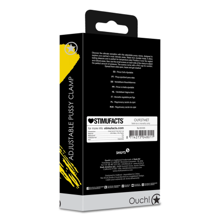 Ouch! Adjustable Metal Clamp Silver - Precision Pressure System