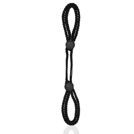 Ouch! Adjustable Soft Rope Restraints - Black, Custom Fit Design