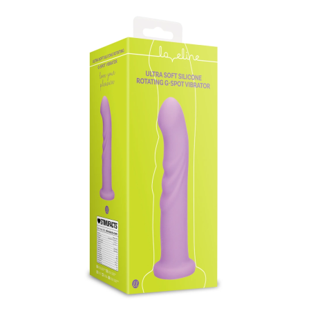 Loveline Ultra Soft Silicone Intimate Rotating Massager Lavender