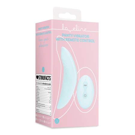 Loveline Arctic Blue Remote-Controlled Panty Device - Compact & Discreet