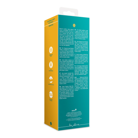 Loveline Flapping Butterfly Intimate Massager Peacock Blue Silicone