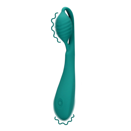 Loveline Bead-Enhanced Blue Grass G-Spot Precision Vibrator