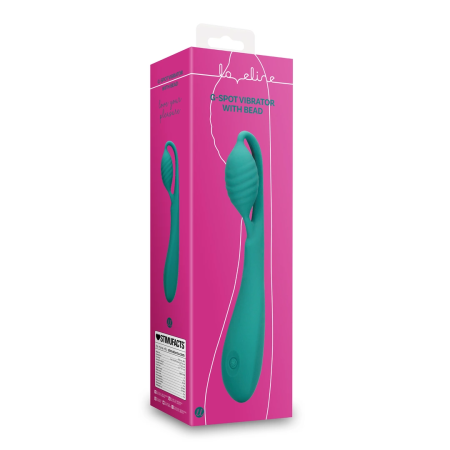 Loveline Bead-Enhanced Blue Grass G-Spot Precision Vibrator
