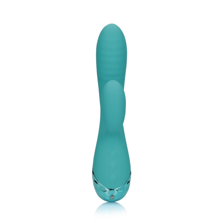 Loveline Inflatable Rabbit Model - Peacock Blue, Multi-Speed Silicone System