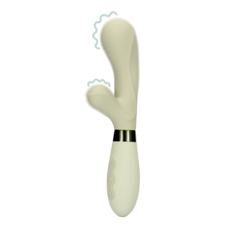 Loveline Silicone Dual Action Massager Misty Green Rechargeable