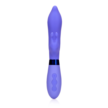 Loveline Silicone Pointed Dual Stimulation Vibrator Pink 20 cm
