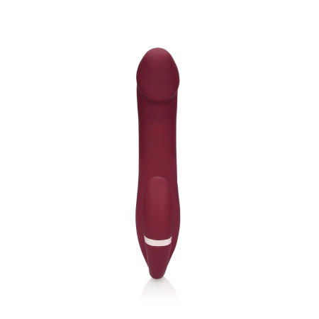 Loveline Bendable Vibrating Dual-End Intimate Device Merlot Grape