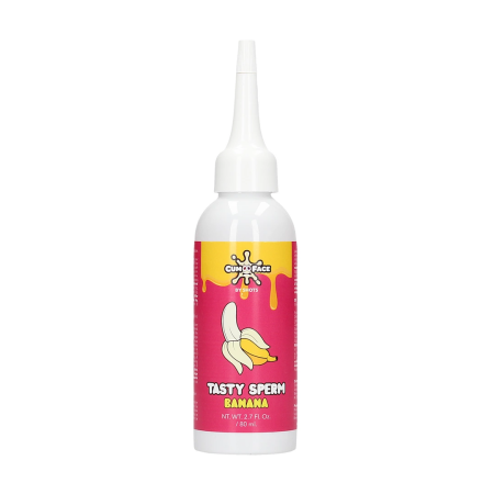Banana Tasty Flavor Intimate Liquid 80ml by Cumface - Sweetened Water-Based Formula
