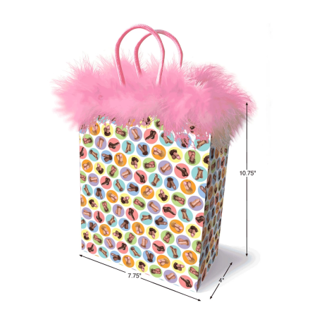Dirty Pop - Gift Bag with Humorous Design, Medium Size