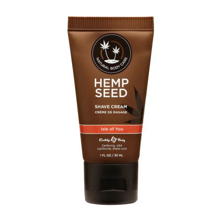 Earthly Body Hemp Seed Shave Cream Isle of You 30ml Moisturizing Formula