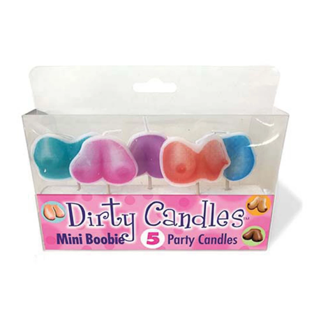 Kheper Games Boob Candle Set - Pack of 5 Decorative Shaped Candles