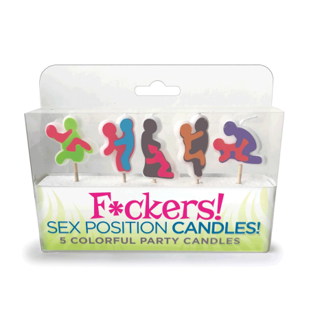 Gift Republic Fun Pose Party Candles Colorful Set 6pcs