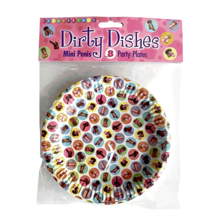 Dirty Plates Party Collection 8pcs - 7-Inch Disposable Paper Plates