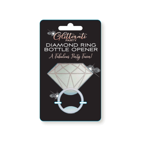 Glitterati Diamond Series Elegant Bottle Opener - Silver Finish