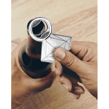 Glitterati Diamond Series Elegant Bottle Opener - Silver Finish
