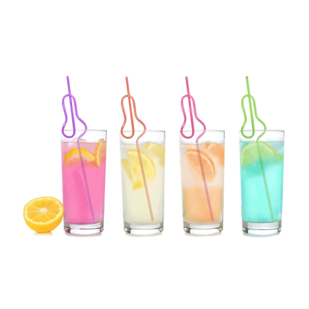 Glitterati Party Straws 8-Pack - Fun Metallic Decorative Set