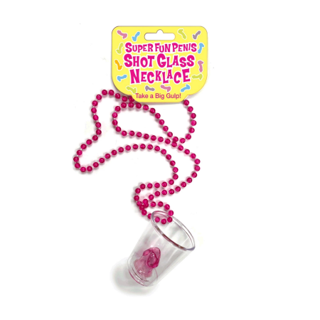 Kheper Games Super Fun Shot Glass Necklace Pink Party Accessory