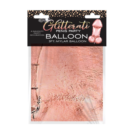 Glitterati Rose Gold Mylar Balloon 3ft - Premium Party Decoration