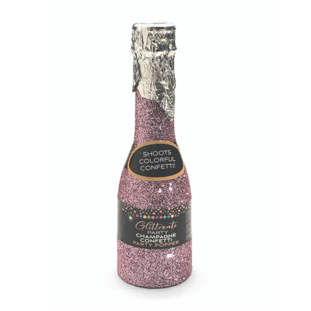 Glitterati Champagne Confetti Mini Bottle Poppers 12-Pack Display