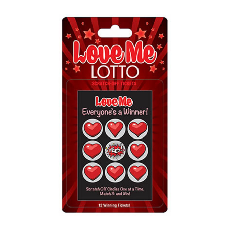 Kheper Games Love Me Lotto Fun Scratch-Off Card Set 12 pcs