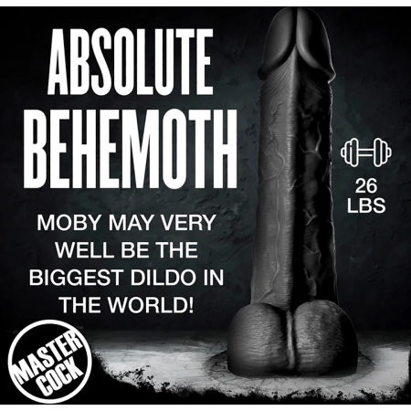 Doc Johnson Moby Intimate Model 60 cm Black Silicone XL Size