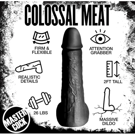 Doc Johnson Moby Intimate Model 60 cm Black Silicone XL Size