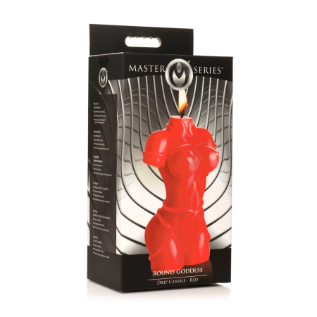 Bound Goddess Drip Candle Red - Artistic Wax for Sensual Ambience