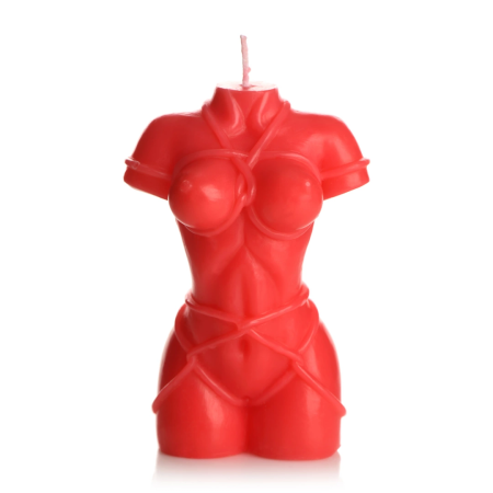 Bound Goddess Drip Candle Red - Artistic Wax for Sensual Ambience