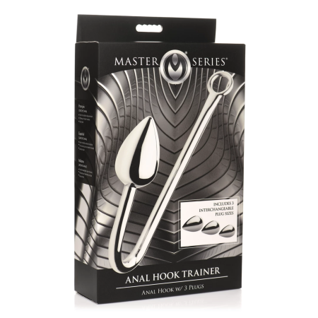 XR Brands Master Series Trainer Set with 3 Aluminum Alloy Plugs & Hook