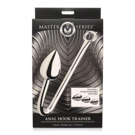 XR Brands Master Series Trainer Set with 3 Aluminum Alloy Plugs & Hook