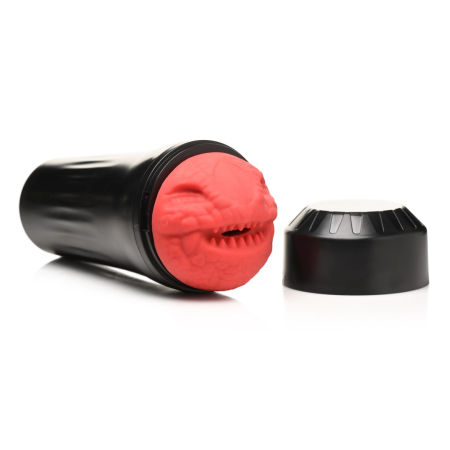 XR Brands Dragon Snatch Intimate Machine Red Textured Sleeve