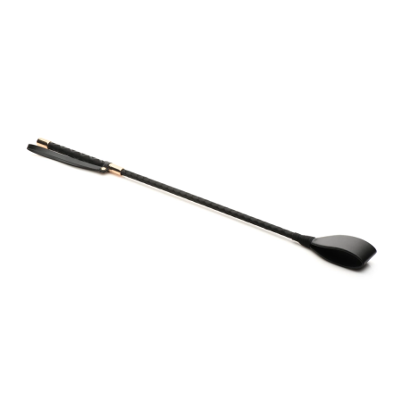XR Brands Master Series Riding Crop 61 cm Vegan Leather Black