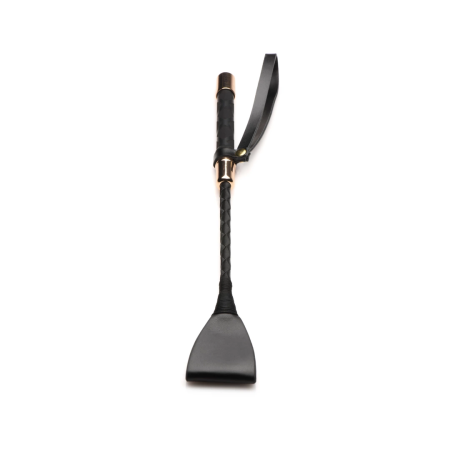 XR Brands Master Series Riding Crop 30 cm Vegan Leather Black