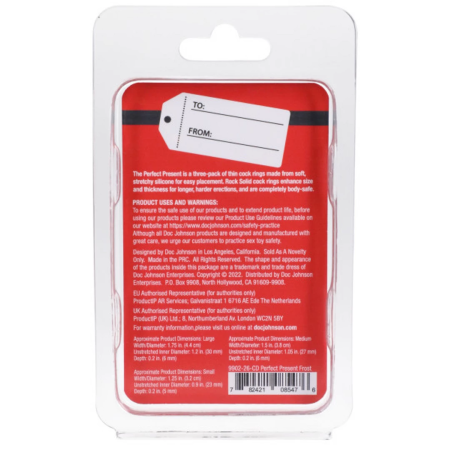 Rock Solid Holiday Edition Silicone Ring Set - 3 Thin Flexible Bands