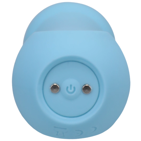 Euphoria Silicone Wand Vibrator Rechargeable Blue - Quiet Operation