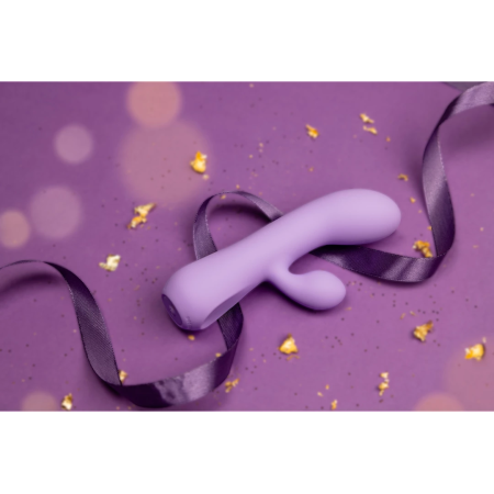CalExotics Aura Rechargeable Silicone Rabbit Vibrator Lilac