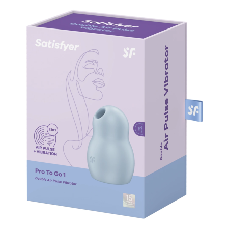 Satisfyer Pro To Go 1 Dual Air Pulse & Vibration, Compact, Pink, USB