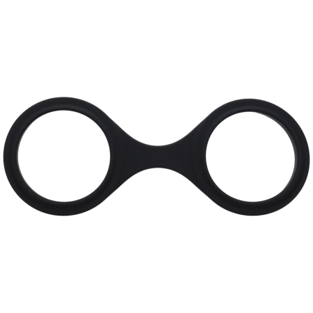 Merci Silicone Cuffs Black - Flexible Single-Piece Restraint System