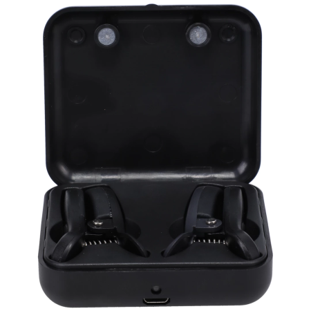 Doc Johnson Vibro Grippers Rechargeable Vibrating Clamps Black