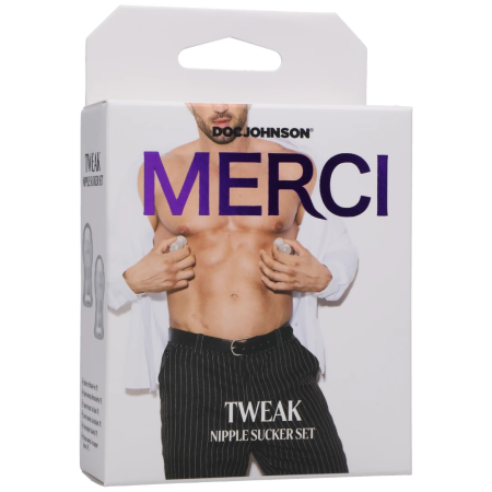 Doc Johnson Tweak Nipple Sucker Set Transparent Design 2 pcs