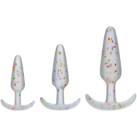 Doc Johnson Mood Naughty Trainer Set Silicone Rainbow 3 Sizes