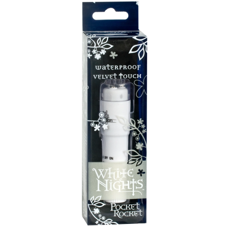 Doc Johnson White Nights Mini Vibrating Pocket Massager White