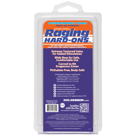 Doc Johnson Raging Hard-Ons Intimate Plug Vanilla 10 cm