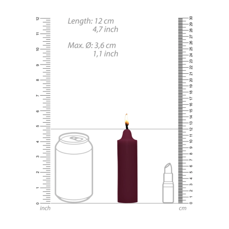 Ouch! Wax Play Candle Rose Scented - Low Temperature, 60g