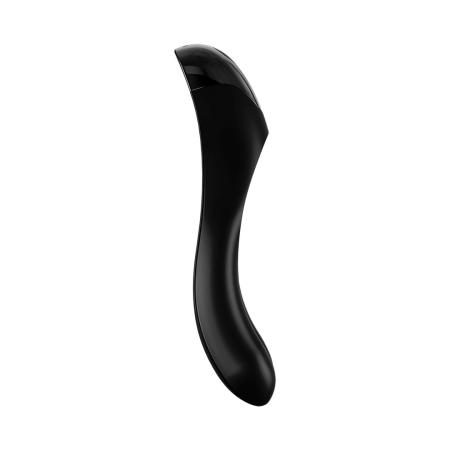 Satisfyer Candy Cane Compact Finger Vibe Black-Orange, Ergonomic Design
