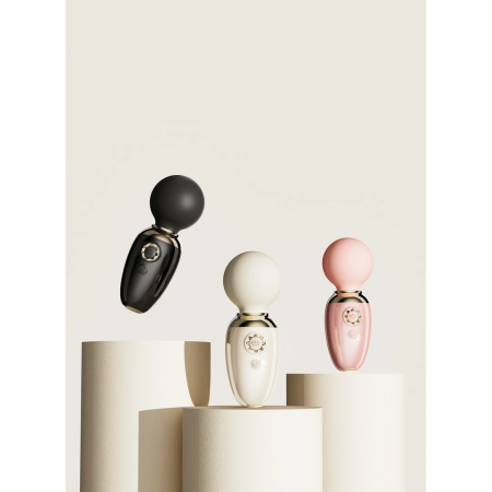 ZALO Ava Ivory White Wireless Smart Wand Massager with App Control