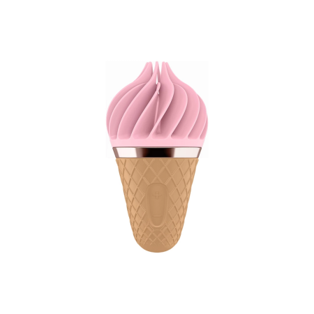 Sweet Treat Rotating Silicone Tongue Device - Pink, Compact Design